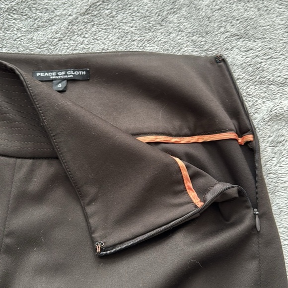 EUC Peace of Cloth chocolate brown pants sz 4 - Picture 3 of 7